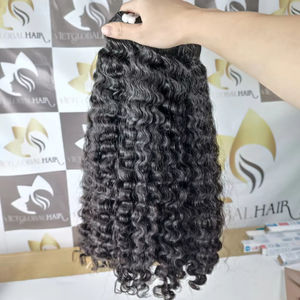 วิกผมคนผมหยิกชาวเวียดนามช่อผมดิบเป็นลอนสำหรับชาวพม่า - Product Image 6