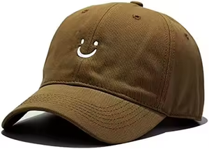 Gorra de Béisbol con Cara Sonriente para Hombre y Mujer, Ajustable, de Perfil Bajo, Sin Estructura, de Algodón, Estilo Dad Hat, Venta al por Mayor, Alta Calidad - Product Image 2