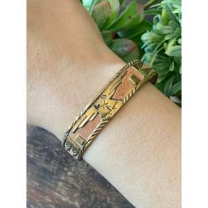 Navajo Handmade Fashion <b>Copper</b> Cuff <b>Bracelet</b> - Product Image 2
