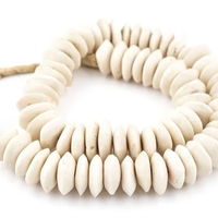Perles en os naturel AZ ENTERPRISES en gros pour la fabrication de bijoux, colliers, bracelets, chapelets, artisanat DIY, modèle sculpté à la main et poli