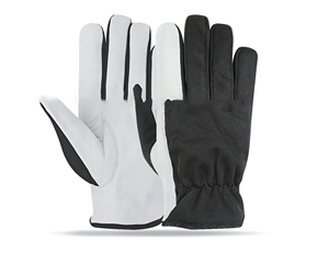 Gants de sécurité en cuir de mouton de taille XL de haute qualité antistatique ignifuge anti-dérapant pour l'assemblage de travaux de soudage couleur blanche - Product Image 3