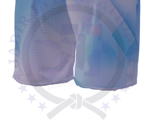 Pantalones cortos de secado rápido de satén de poliéster 100% ecológicos para hombres, tejido impermeable elástico medio, sublimación impresa, servicio OEM - Product Image 6