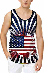 Wholesale Custom Summer Workout Sportswear for Men Sleeveless Fitness Tank Top Soft Cotton Quick Dry Breathable Custom Color - Product Image 2