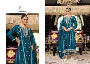 Nouvel arrivage Salwar kameez de designer pour chinon lourd avec broderie du fabricant et fournisseur indien - Product Image 4