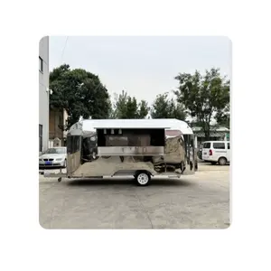 Camión de comida de alta calidad/Carro de camión de comida móvil para exteriores Mejor precio Pasteles de café móviles Comida rápida