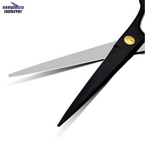 กรรไกรตัดผมสแตนเลสอย่างดี ทนทาน เป็นมิตรกับสิ่งแวดล้อม ดีไซน์สวยงาม พร้อมตัวเลือกปรับแต่งได้ ใบมีดคมสำหรับการดูแลความงาม - Product Image 2