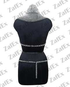 Ensemble de bikini traditionnel médiéval en aluminium pour les foires de reconstitution, les festivals et les costumes. - Product Image 3