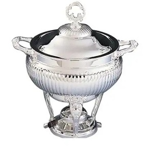 Set <b>Dishes</b> Catering Food Warmers Wholesale Round Chaffing Luxury Gold <b>Chefing</b> Warmer Chafing <b>Dish</b> - Product Image 1