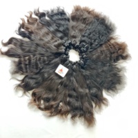 Extensions de cheveux indiens 100 % naturels non traités, cuticules alignées, ondulations profondes, Remy, pour tresses, sans traitement chimique, bouclés