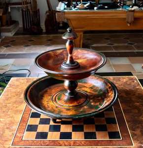 Support à gâteau rond en bois d'acacia de haute qualité et plateau outil de service décoratif de vente chaude pour gâteaux et fruits - Product Image 3