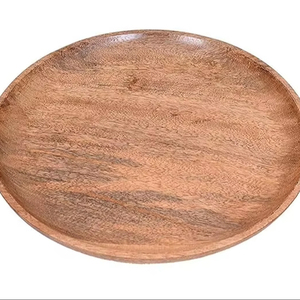 Durable Stylish Eco-Friendly Classic Polished Mango Wood Washable Multi-Purpose Serving Trays Platter <b>Decorative</b> <b>Plates</b> Dish - Product Image 1