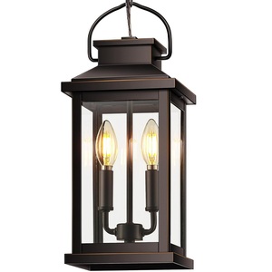 Top Quality Black Metal Hanging Lantern Vintage Lantern Home Decoration Lantern Lights For Indoor/Outdoor Lighting For Sale - Product Image 1