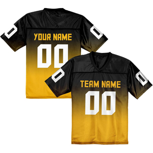 Camisetas de fútbol urbanas personalizadas, OEM producción a granel, aparejos de malla ligeros, sarga, diseño sublimado, ropa universitaria, ropa para discoteca - Product Image 1