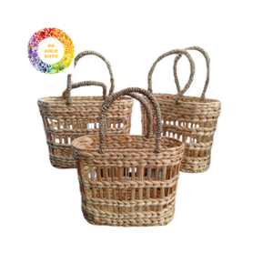 Bolsa ligera de jacinto de agua de Vietnam, perfecta para uso diario, bolsa de jacinto de agua hecha a mano con estilo cómodo y natural - Product Image 1