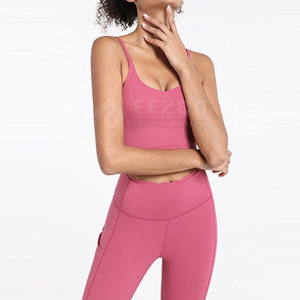 Fitness Yoga Wear Deportes Ropa deportiva Sujetador Leggings Gimnasio Yoga Set Sujetador Deportivo Ligero Mujeres Logotipo personalizado - Product Image 3