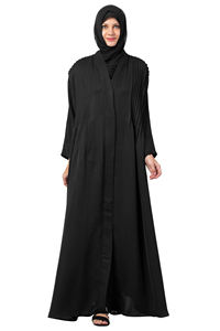Diseñador único mujeres Naqab manga larga negro Burqa estilo étnico sólido Hijab Turquía moda islámica vestidos musulmanes Abaya - Product Image 6