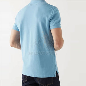 Polos de couleur unie pour hommes, à votre propre Logo, de bonne qualité, - Product Image 2