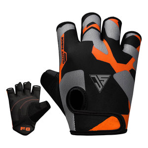 Gant de cyclisme d'été à demi-doigts personnalisé en gros, fabriqué à partir de tissu extensible en polyester, tissu à pois, tissu en velours côtelé antidérapant - Product Image 5