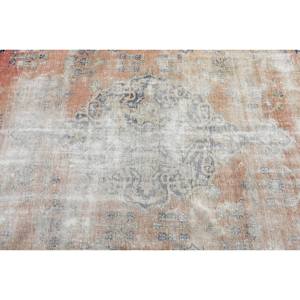 Alfombra de lana Vintage naranja y Beige de 4,5x6,7 pies, diseño clásico de pasillo rectangular de área grande turca para dormitorio con respaldo de látex - Product Image 5