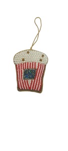 Adorno colgante de Papá Noel bordado para celebraciones festivas hecho a mano decoración de árbol de Navidad cuentas adorno de exportación - Product Image 2