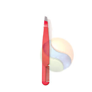 Durable Stainless Steel Eyebrow Comb Tweezers for Makeup Grooming Professional Eyebrow Trimming Comb with Built in Tweezers - Product Image 6