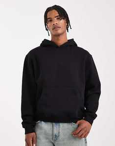 Men's <b>Trendy</b> Acid Wash Rhinestone 100% Cotton Oversized Casual Winter Bling Pullover <b>Hoodie</b> with Pouch Pocket Customized Design - Product Image 3
