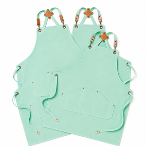 Delantal de Lona Verde Menta de MORGANS INDUSTRIES con Bolsillos Ajustables en la Cintura, Estilo Clásico y Moderno para Artículos de Limpieza - Product Image 1