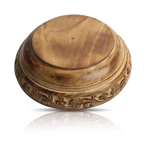 ชามไม้สำหรับงานหัตถกรรมทำจากไม้เกรดอาหารชามสลัดผลไม้มะม่วงธรรมชาติทำจากงานฝีมือเสี้ยว - Product Image 3