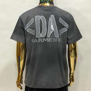 Nouveauté, vente en gros personnalisée, t-shirt unisexe vintage en coton 100% minéral pour homme, lavage à l'acide, t-shirt lourd surdimensionné pour homme - Product Image 3