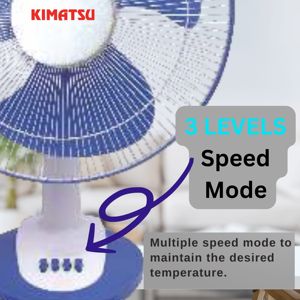 High-Speed Electric <b>Air</b> <b>Cooling</b> Table <b>Fan</b> Made of Plastic - Product Image 5