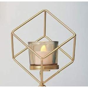 Metal Candle Holder Geometrical Design Modern Christmas Handmade Silver for Party Wedding Home Decor Hot Sale - Product Image 6