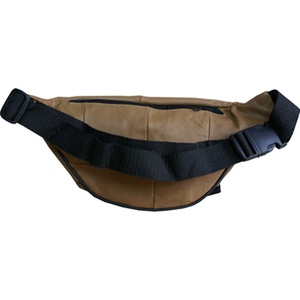 HMB-2150A hochwertige echte Leder Gürtel tasche Unisex Vintage Style Taillen tasche mit Logo Black Money Pouch für den Außenbereich - Product Image 6