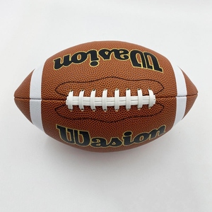 Pelota de fútbol americano personalizada al por mayor de calidad superior Pu cuero compuesto tamaño oficial 9 para entrenamiento de juegos y deportes de equipo - Product Image 5