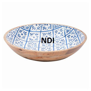 Nouilles de pop-corn et plus traiteur utilisé servant bol en bois vaisselle décor Top qualité imprimé émail finition bol - Product Image 4