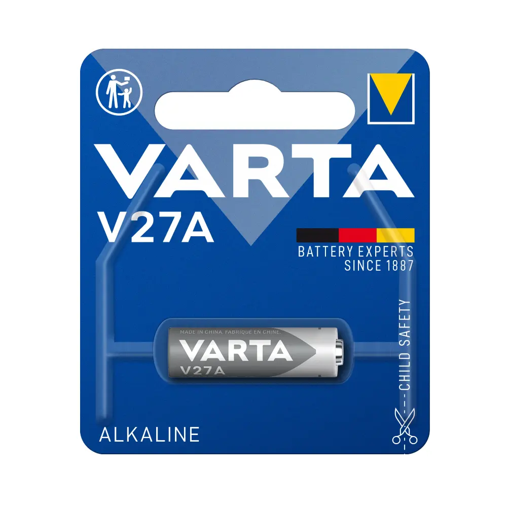 Varta alkali özel düğme madeni para V27A 12V pil/piller