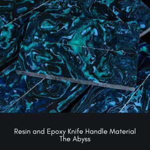 Poignées de couteau esthétiques uniques en résine et époxy de haute qualité Artisanat naturel avec résistance et longévité - Product Image 2