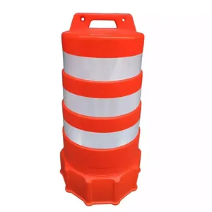 Baril de signalisation routière Wesure 400x1000mm, base de 505mm, non remplissable d'eau, sans éclairage, protection IP10, modèle S2409 - Product Image 3