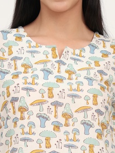 Ensemble coordonné en coton vintage à fleurs, longueur cheville, 2 pièces, pour femmes, coupe régulière, style ethnique bohème, vêtements de plage - Product Image 6