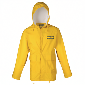 เสื้อกันฝน ASATEX สีเหลือง PU น้ำหนักเบาและทนทาน - Product Image 2