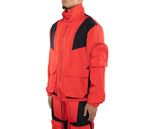 Chándal cortavientos informal personalizado para hombre 100% poliéster impermeable ligero patrón sólido nailon chándal para invierno - Product Image 6