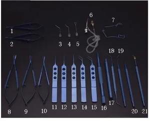 Juego de 21 Piezas de Instrumental Oftálmico Intraocular para Cirugía de Cataratas, Microherramientas Reutilizables, Instrumental Quirúrgico Manual de Acero para Ojos, Certificado CE, 1 Año de Garantía - Product Image 5