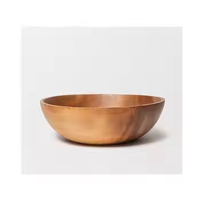 Juego de Tazones de Madera de Acacia Pulida, Ecológica, Personalizada, de una Sola Pieza, para Comida, Fruta, Cena, Ensaladas, para Fiestas, Artesanía en Forma de Media Luna - Product Image 4