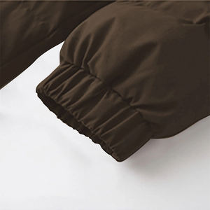 Veste matelassée longue pour homme, vente chaude, pour adulte, manches longues, rembourrage en duvet, imperméable, vêtements de rue, veste matelassée avec capuche, poche latérale - Product Image 5