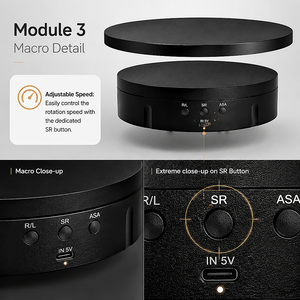 Présentoir Électrique Rotatif à LED, Support de Présentation Motorisé à 360°, Présentoir de Produits USB 5V pour Bijoux et Montres - Product Image 4