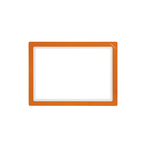 Portadocumenti Magnetico per Finestra, Cornice DIN A3 Orizzontale, Arancione, 10 pz / Confezione.- KAN-MWR-A3Q-08 - Product Image 1