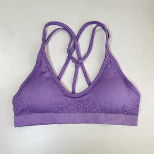 บราออกกำลังกายแบบไร้รอยต่อสำหรับผู้หญิงเสื้อครอปสำหรับใส่ออกกำลังกายเล่นโยคะ - Product Image 2