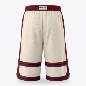 Shorts de basketball rétro personnalisés à rayures, style Swingman, avec rayures sur le bas et en mesh, OEM - Product Image 2