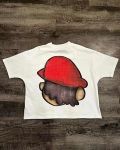 Camisetas de impresión digital de gran tamaño con hombros caídos y gráfico de alta calidad, camisetas ajustadas con estampado de camisetas personalizadas para hombres - Product Image 2