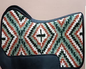 Wholesale Premium Customized Horse Riding Saddle Pads Western <b>Dressage</b> English Leather Shell Wool Cotton Felt Custom Logo Size - Product Image 1