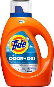Détergent à lessive liquide Tide Ultra Odor Defense Plus Oxi, 92 fl oz, 65 lavages, combat avancé contre les odeurs et les taches - Product Image 4